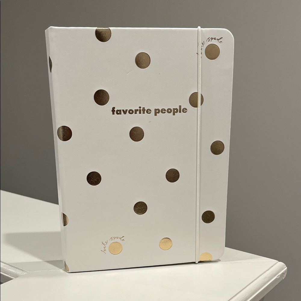 Kate Spade Gold Polka Dot Contacts Address Book